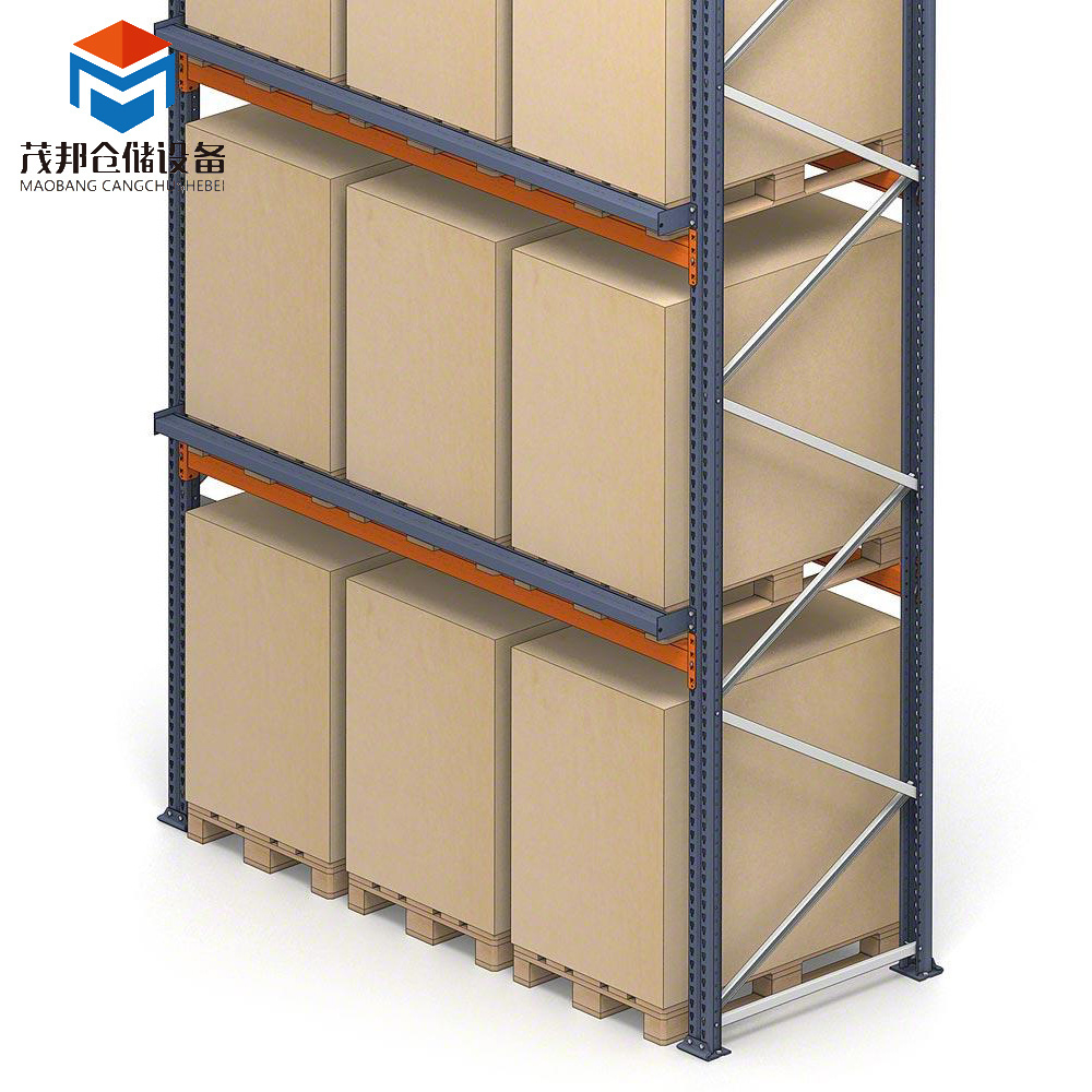 Heavy duty racks system double deep industrial storage system plant selective forklift pallet warehouse racking design