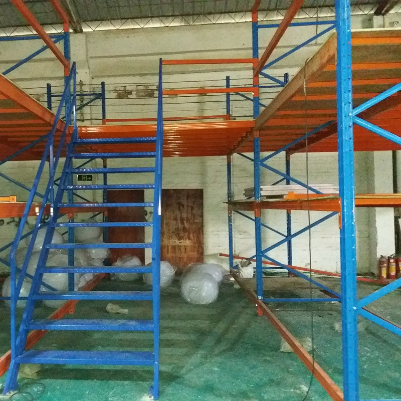 Industrial Prefabricated Heavy Duty Metal Warehouse Storage Racking Mezzanine Shelving System Installing A Mezzanine Floor