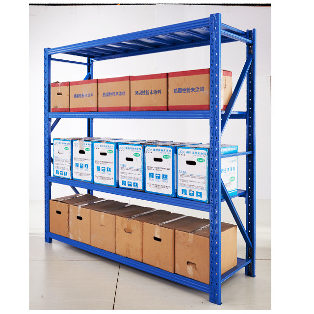 Storage shelves garage 4 layer long span rack system shelving medium duty longspan shelving