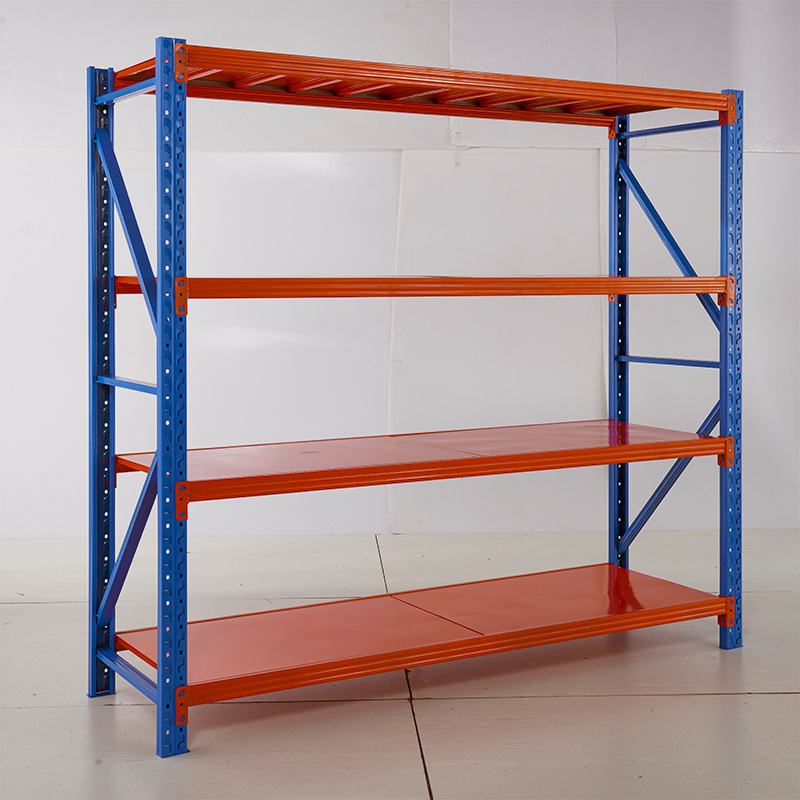 wholesale warehouse shelve system metal light duty storage rack boltless 4 tier assemble medium duty long span shelving for sale