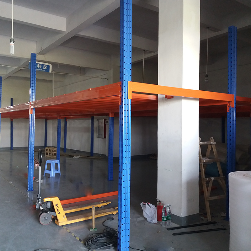 Industrial Prefabricated Heavy Duty Metal Warehouse Storage Racking Mezzanine Shelving System Installing A Mezzanine Floor