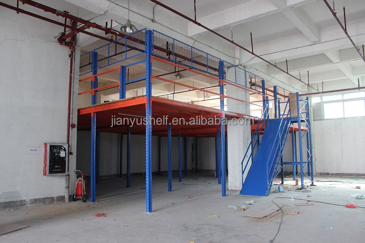 Warehouse Storage Rack Second Floor Mezzanine Heavy Duty Steel Mezzanine Floor