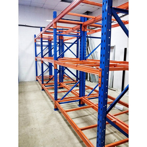 Steel Shelving Adjustable Metal Boltless Shelf Pallet Storage Use Metal Racking Stacking Racks & Shelves