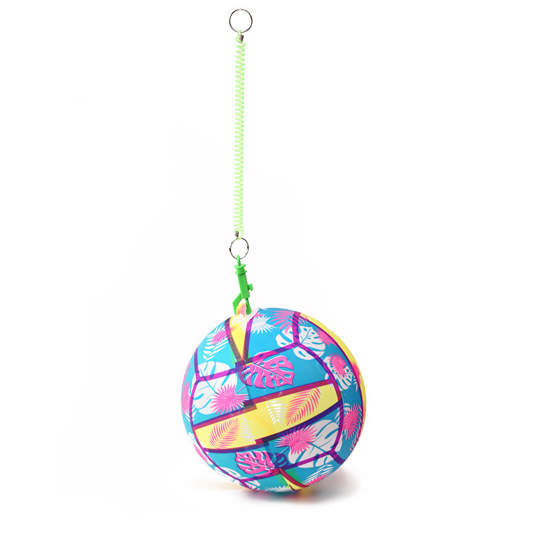 Inflatable beach ball and Portable bounce ball chain with spring rope