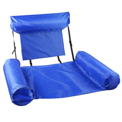 Inflatable Chair Foldable Floating Lounge Water Bed Row Swimming Pool Water Hammock Seat For Summer