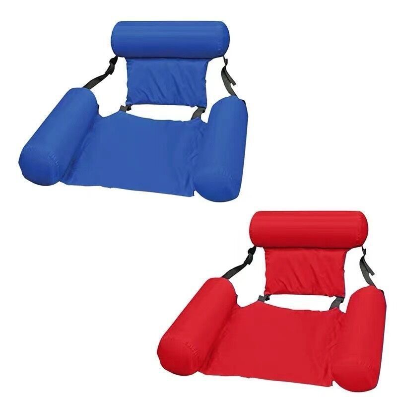 Inflatable Chair Foldable Floating Lounge Water Bed Row Swimming Pool Water Hammock Seat For Summer