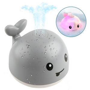 Cute Baby Bath Toys Light Up Water Spraying Whale Squirt Toy Bathtub Shower Pool Light Bathroom Toys