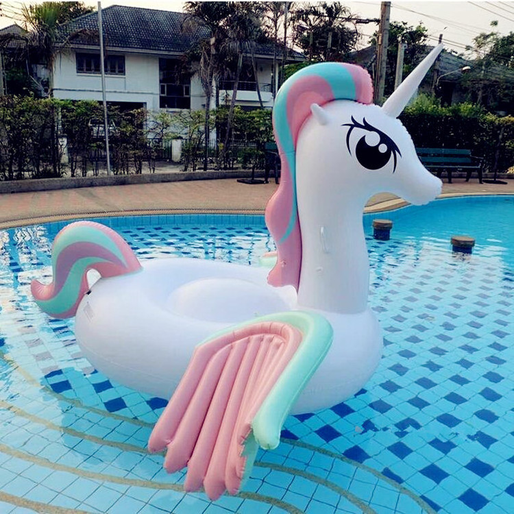 Comfortable Inflatable Unicorn Pool Float Pool Large Floatie Lounge Party Toys Swimming Pool Float