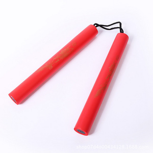 Beginner Adult Child Stainless Steel Sponge Nunchakus Foam Bruce Do Tae Kwon Do Toy Double Cut