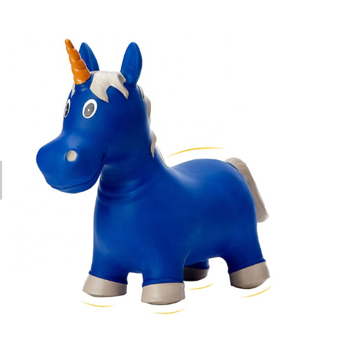 newest Eco-friendly Big plastic inflatable bouncy horse animal hopper toys