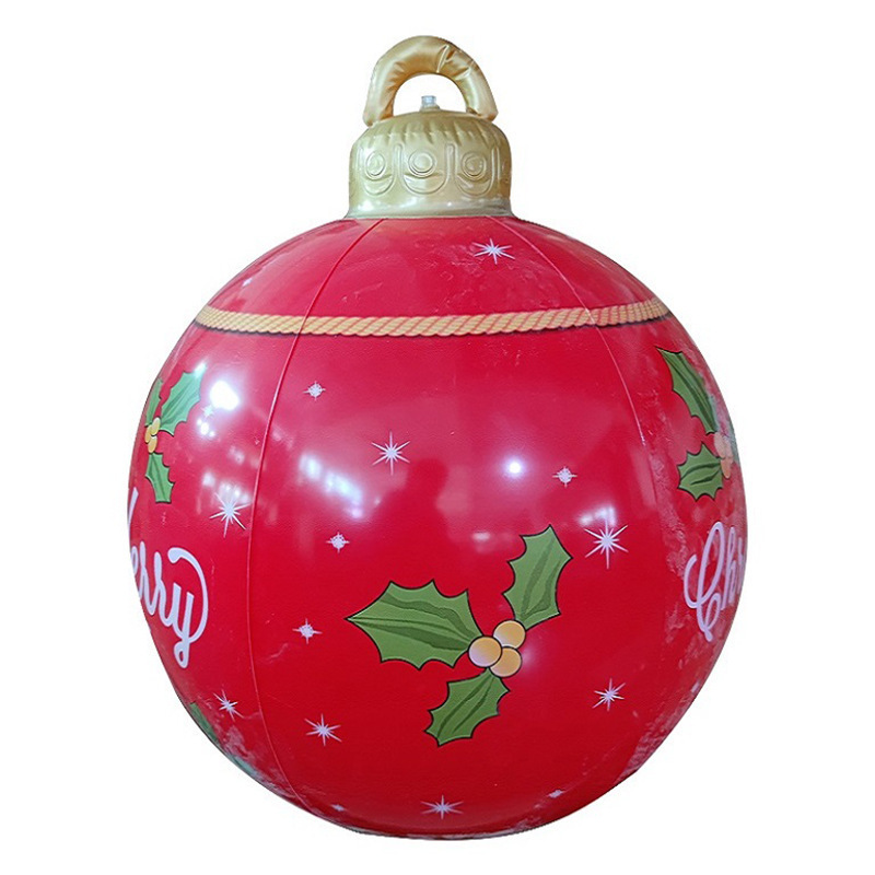 Christmas Decorated Giant Inflatable Christmas Balls For Christmas Holiday Decorations