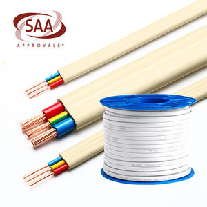 Manufacturer Electrical Wire Flat Cable 2 core 3 core 1.5 2.5 4sqmm Jacket PVC Wire and Cable