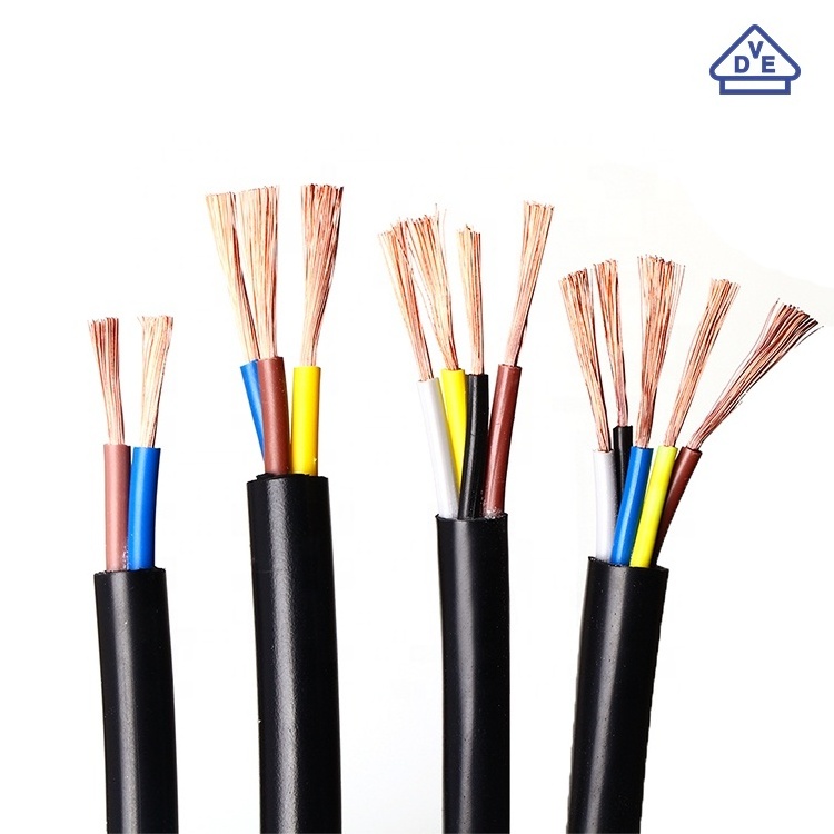 Black H05RN-F H07RN-F 2 3 4 5 6 core 0.75mm2 1mm2 1.5mm2 2.5mm2 4mm2 6mm2 10mm2 16mm2 Flexible Rubber Insulated Cable