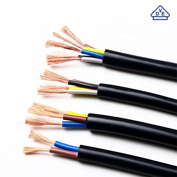 Black H05RN-F H07RN-F 2 3 4 5 6 core 0.75mm2 1mm2 1.5mm2 2.5mm2 4mm2 6mm2 10mm2 16mm2 Flexible Rubber Insulated Cable