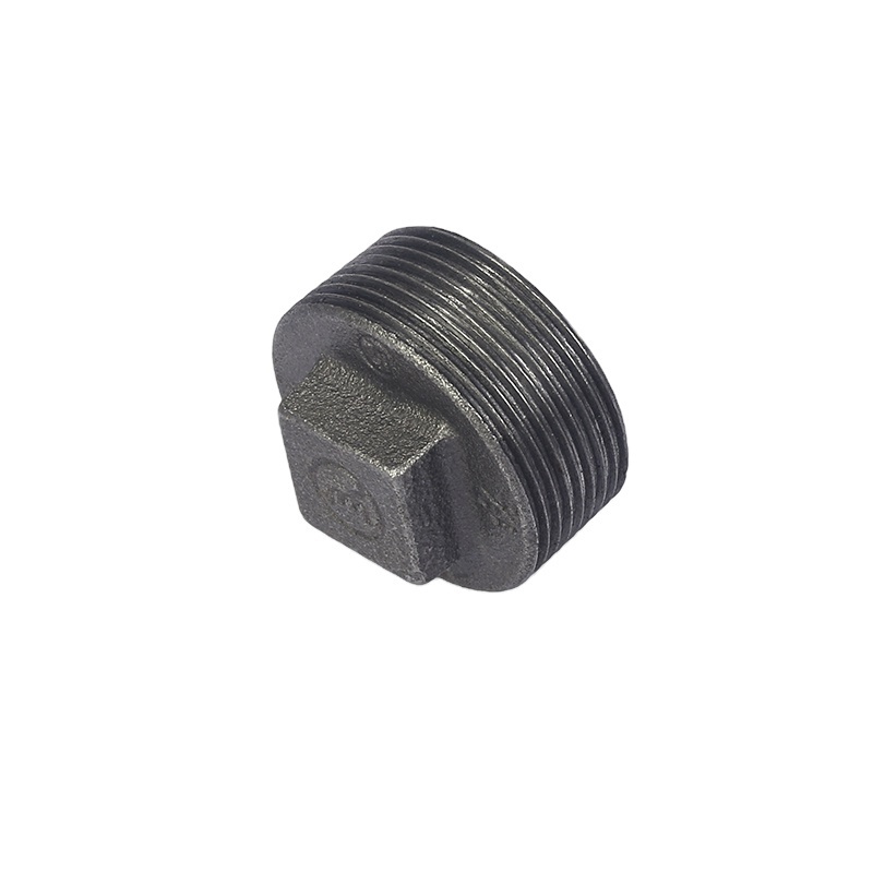 Square plugs Black and galvanized malleable iron  plugs