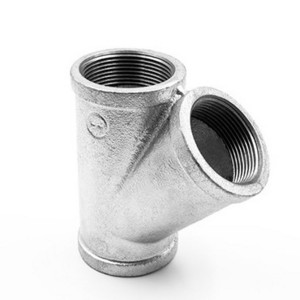 Y Type Tees malleable cast iron pipe fittings