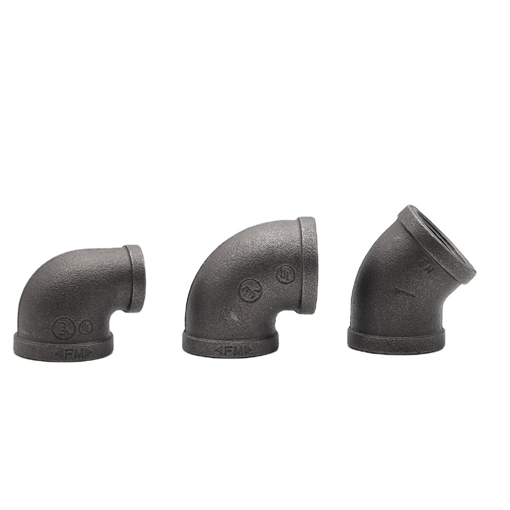 FM High quality Hebei Jianzhi Black and galvanized malleable iron  fittings