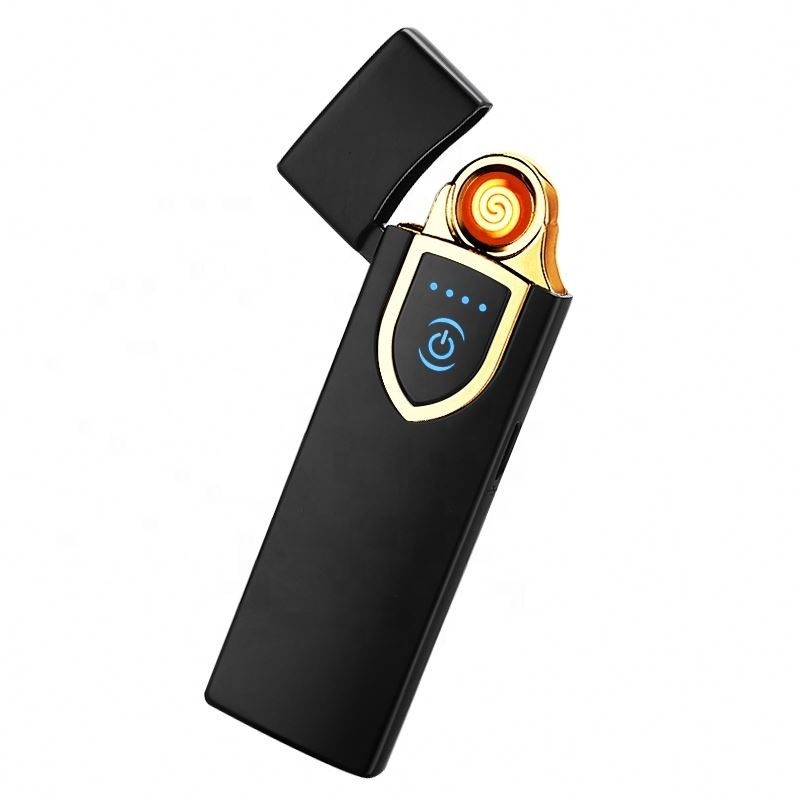 USB arc lighter windproof metal creative personalized gift men electronic cigarette lighter