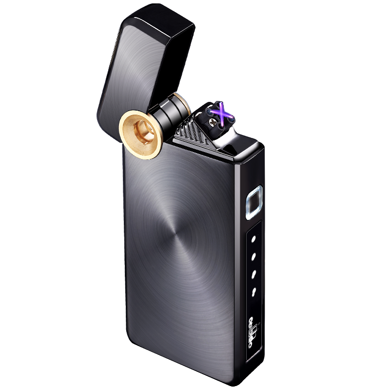 Lighter cigarettes Plasma arc Dual flameless rechargeable by Usb  arc lighter with indicator