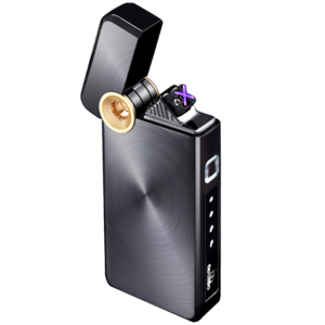 Lighter cigarettes Plasma arc Dual flameless rechargeable by Usb  arc lighter with indicator