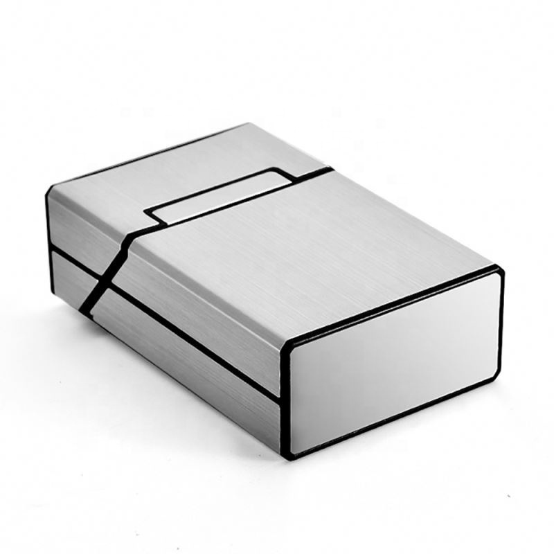 FOCUS rectangular 20pcs hold aluminum plastic cigarette case