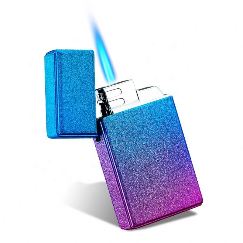 Focus of genuine blue flame into the inflable lighter Smoking Set Accessories Factory, Wholesale Various Of Metal Lighters.