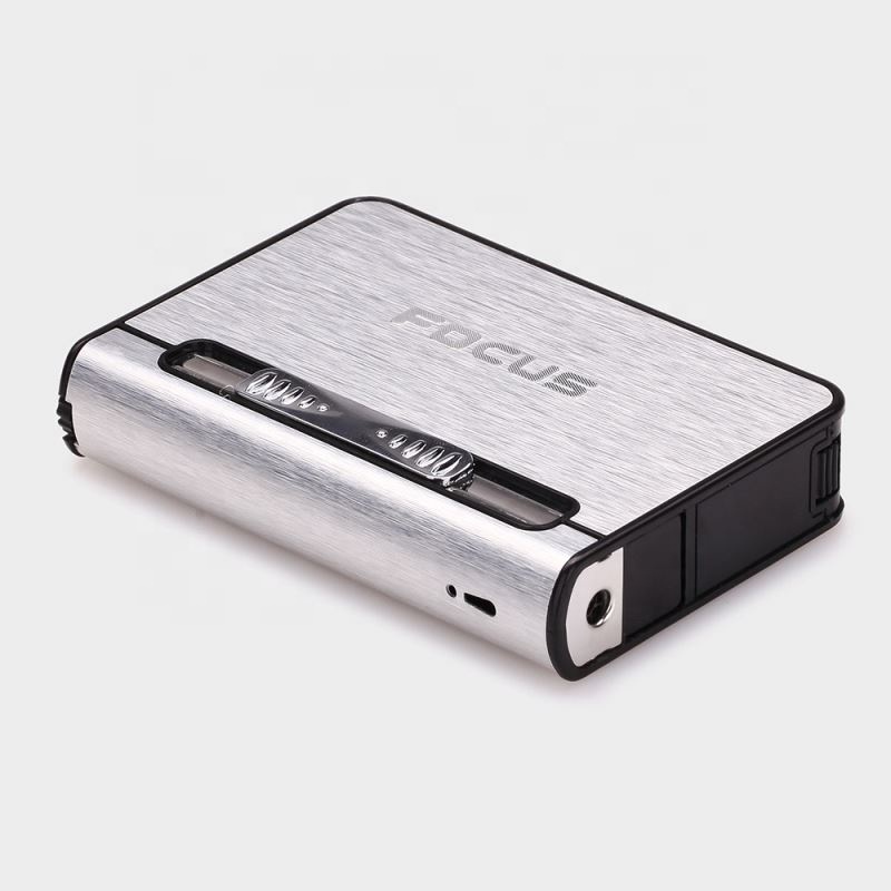 Focus cigarette box with USB lighter ,electronic USB rechargeable lighter