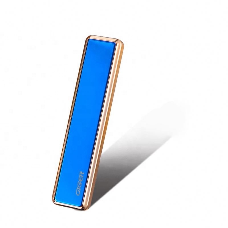 Creative  Long Slim Electronic USB Rechargeable Lighter Wholesale Custom Lighter USB Charge Lighter