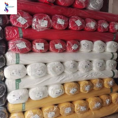 Cotton polyester sweatshirt fabric wholesale stocklot knit jersey fabric kg price plain dyed t-shirts knitted fabric