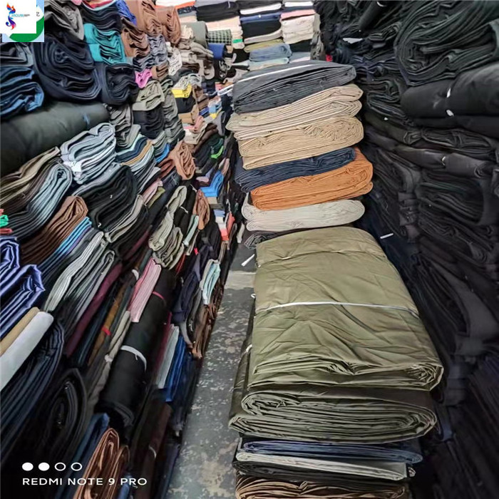 home textile Africa cotton mixed cheap price fabric per kg in stock lot cotton twill C grade pieces fabric stocklot for garment