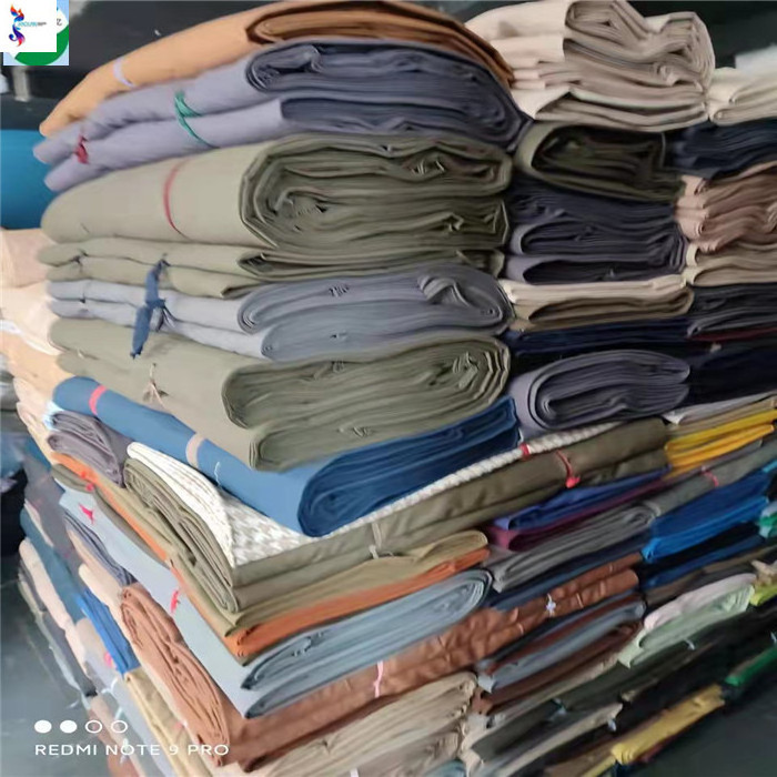 home textile Africa cotton mixed cheap price fabric per kg in stock lot cotton twill C grade pieces fabric stocklot for garment