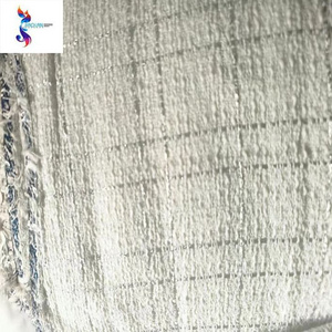 Well sales tweed fabric wholesale polyester yarn dyed fabric ready goods stocklot fancy suiting fabric