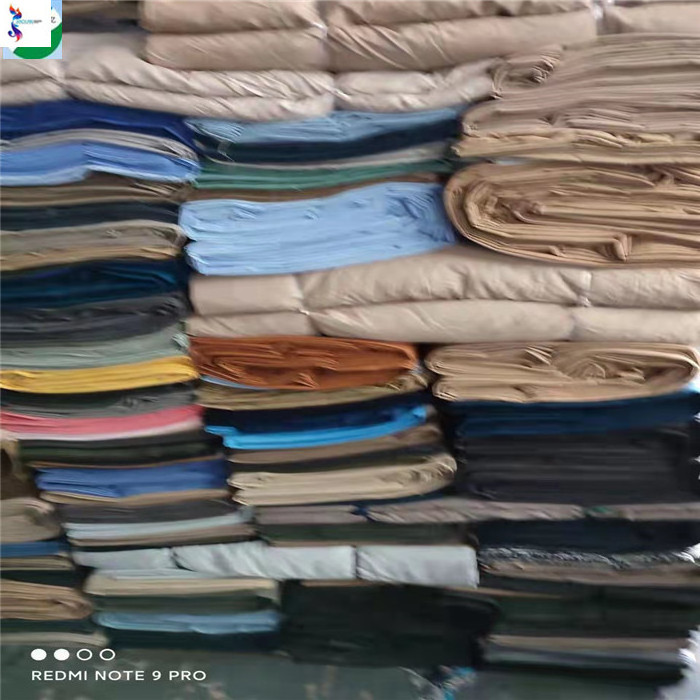 home textile Africa cotton mixed cheap price fabric per kg in stock lot cotton twill C grade pieces fabric stocklot for garment