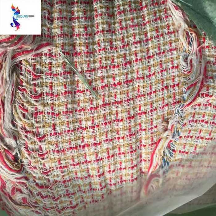 Well sales tweed fabric wholesale polyester yarn dyed fabric ready goods stocklot fancy suiting fabric