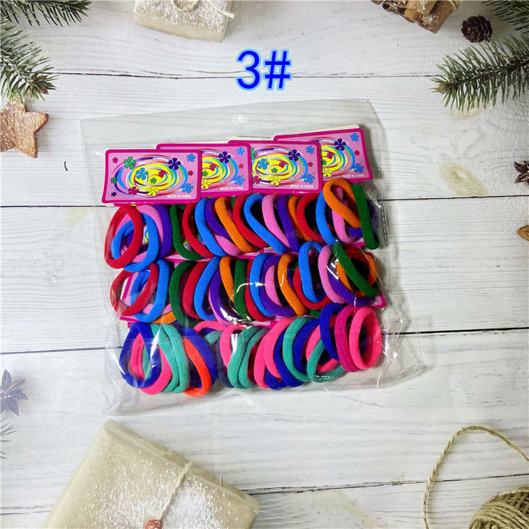 IFOND Toddler Hair Ties 72 pcs Pack Elastic Nylon Hair Rope Baby Multi-color Rubber Bands For Kid Girls Hair Accessory