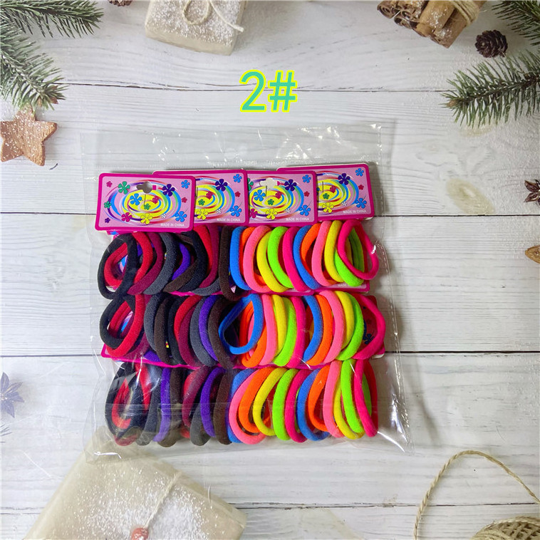 IFOND Toddler Hair Ties 72 pcs Pack Elastic Nylon Hair Rope Baby Multi-color Rubber Bands For Kid Girls Hair Accessory