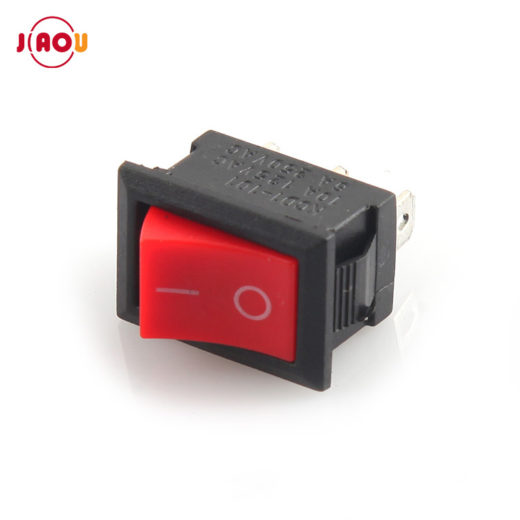 JIAOU KCD1-102 ON/OFF Rocker Switch  15*21 3 Pins 2 Position Boat Switch