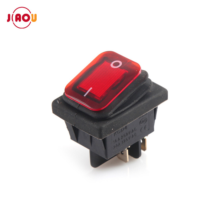 JIAOU YUEQING KCD4 waterproof rocker switch led