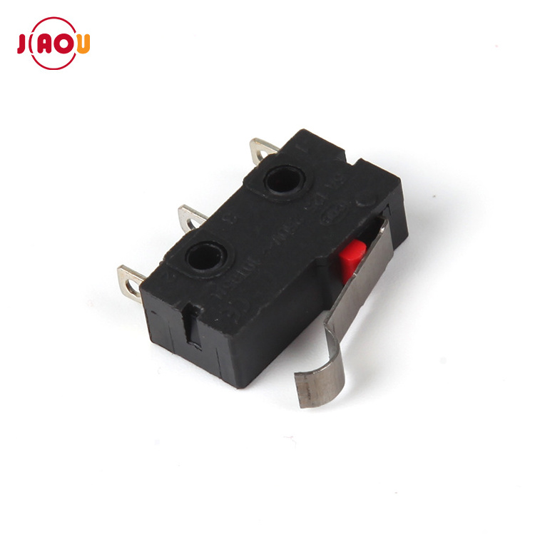 JIAOU KW12-F Micro Switches 3 Pins Bent Lever Micro Switch