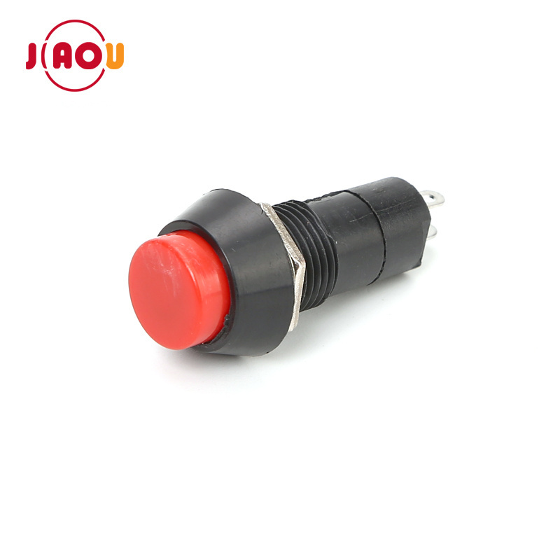 2PIN 12mm PBS-11A  self-locking Plastic round Push Button Switch Latching Switches ON-OFF