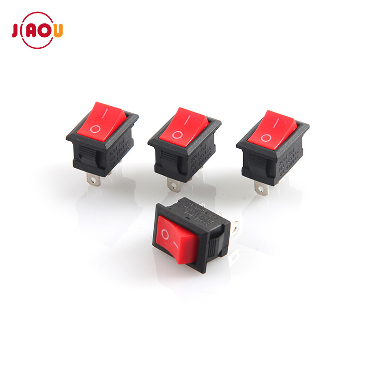 JIAOU KCD1-102 ON/OFF Rocker Switch  15*21 3 Pins 2 Position Boat Switch