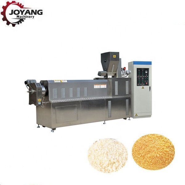 Twin Screw Panko Bread Crumbs Food Extruder Full Automatic Bread Crumbs Making Machine