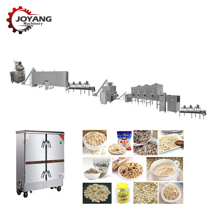 Breakfast Oatmeal Processing Line Corn Flakes Cereal Rolled Oats Machine