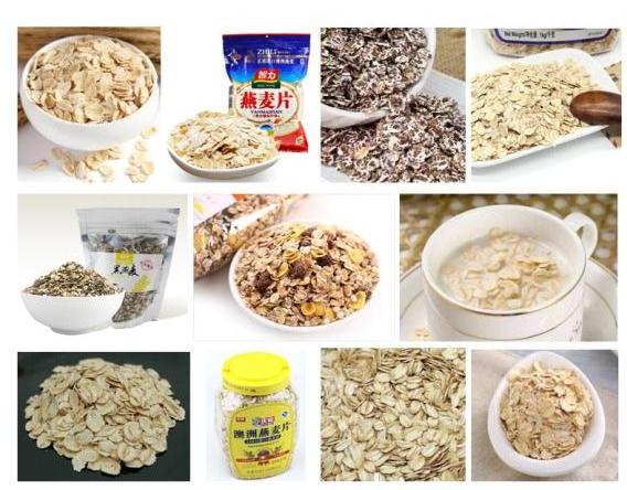 Breakfast Oatmeal Processing Line Corn Flakes Cereal Rolled Oats Machine