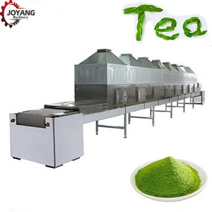 Industrial Microwave Green Black Tea Leaf Herbs Fixation Sterilization Processing Machine