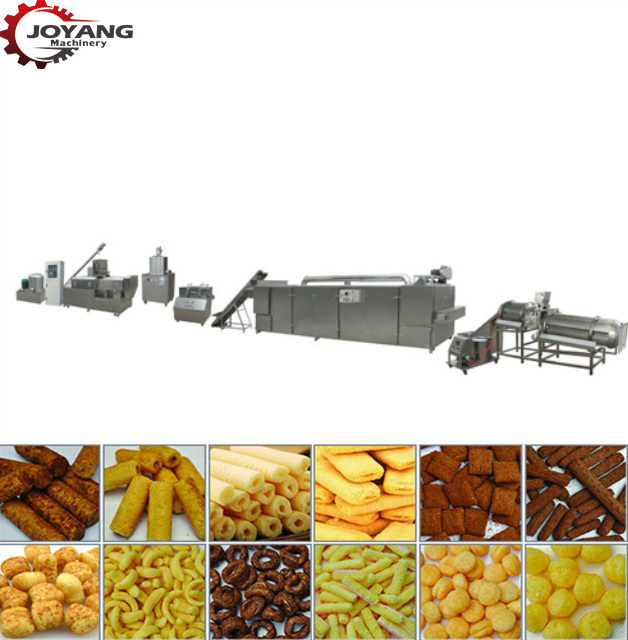 Automatic Puffed Snack Extruder Machine Puffing Snack Food Chips Making Machine