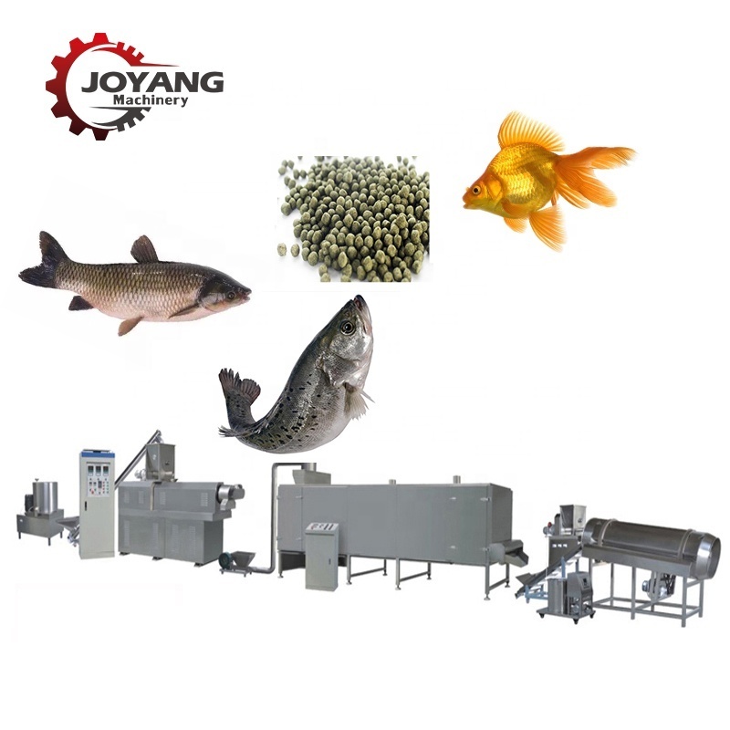 Linea de production de piensos para peces Floating Sinking Fish Feed Extruder Catfish Trout Fish Feed Manufacturing Plant