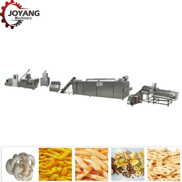 Automatic Puffed Snack Extruder Machine Puffing Snack Food Chips Making Machine