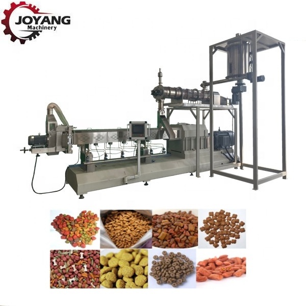 Fully Automatic Linea de production de alimentos para mascotas Kibble Pet Food Dry Dog Cat Food Extruder Line