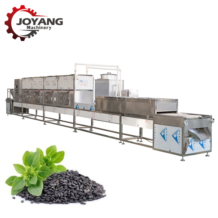 Continuous Automatic Sesame Seeds Microwave Sterilization Plant Sesame Powder Sterilizer Machine